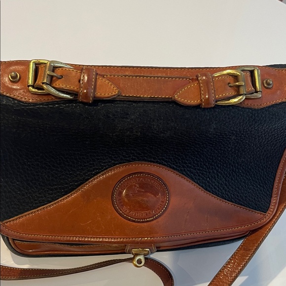 Dooney & Bourke Black and Brown Leather Bag - Picture 2 of 5